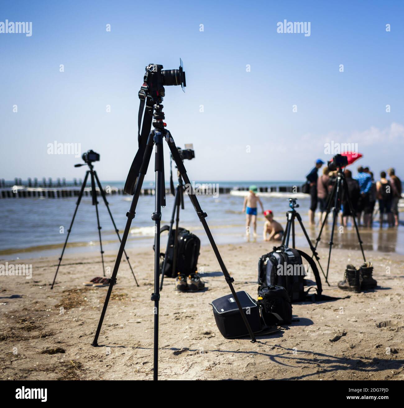 Atelier am Strand Banque D'Images