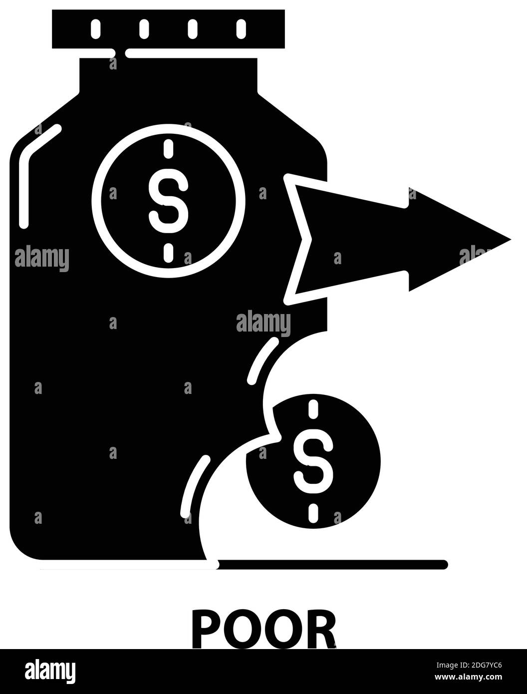 icône médiocre, signe vectoriel noir avec traits modifiables ...
