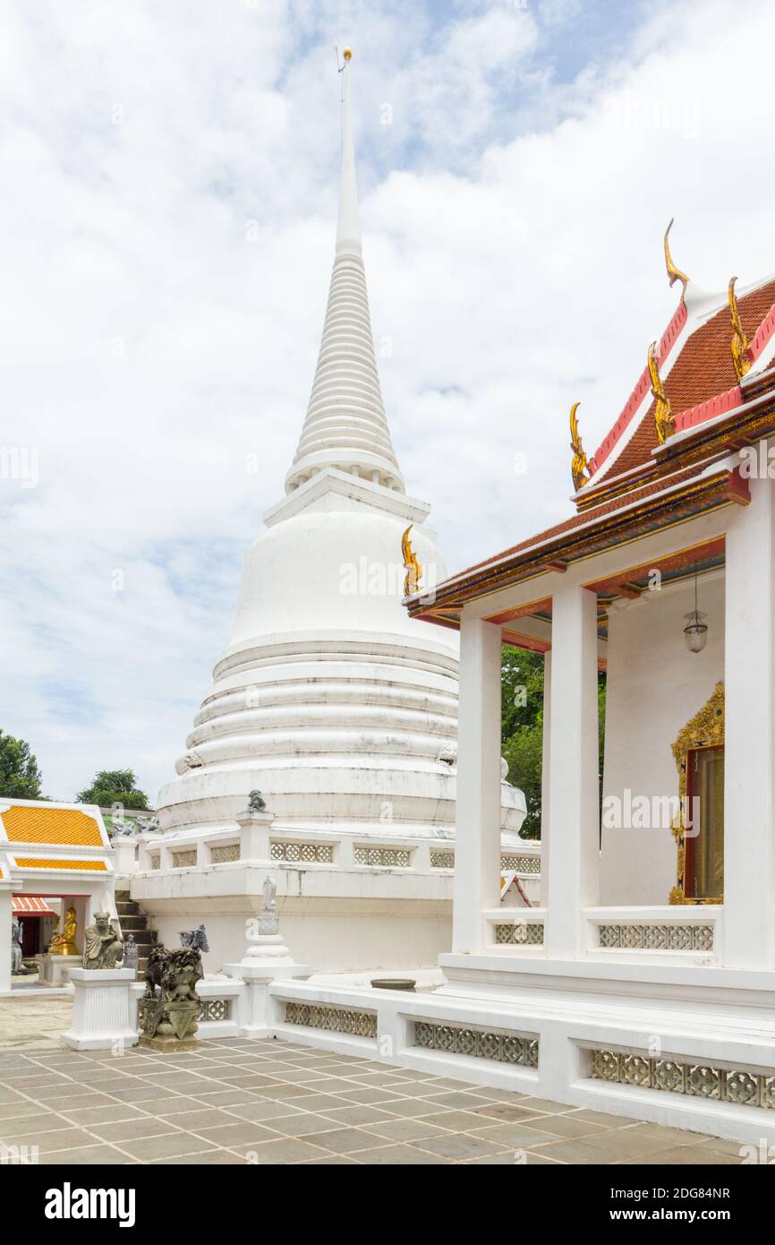 À l'intérieur du parc Wat Borom Niwat à Bangkok, en Thaïlande Banque D'Images