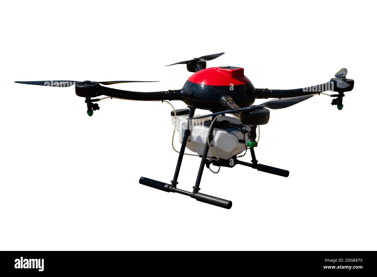 Pulvérisateur de drone agricole isolé sur fond blanc Photo Stock - Alamy