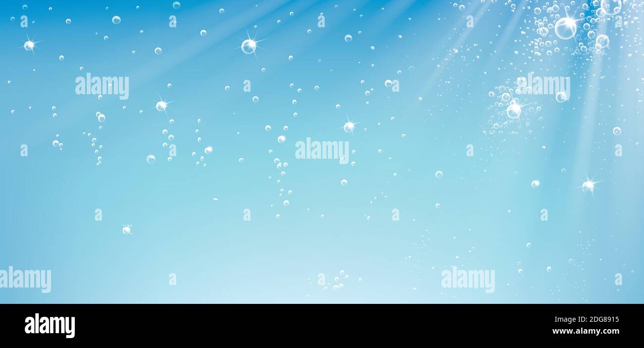 texture bleue de l'eau sur une bannière horizontale Illustration de Vecteur