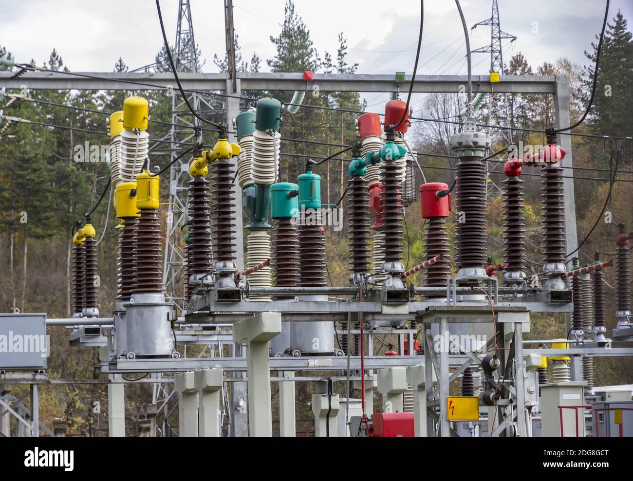 Sous-station d'électricité : sous-station d'électricité Banque D'Images