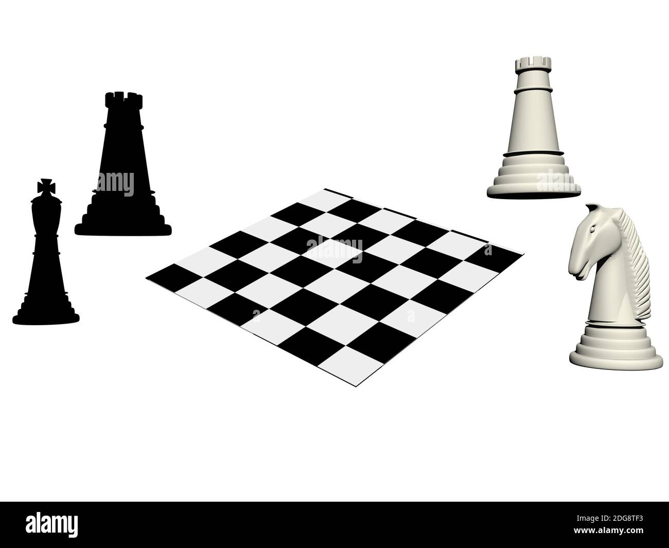 Chess business idée pour la concurrence - rendu 3d Banque D'Images