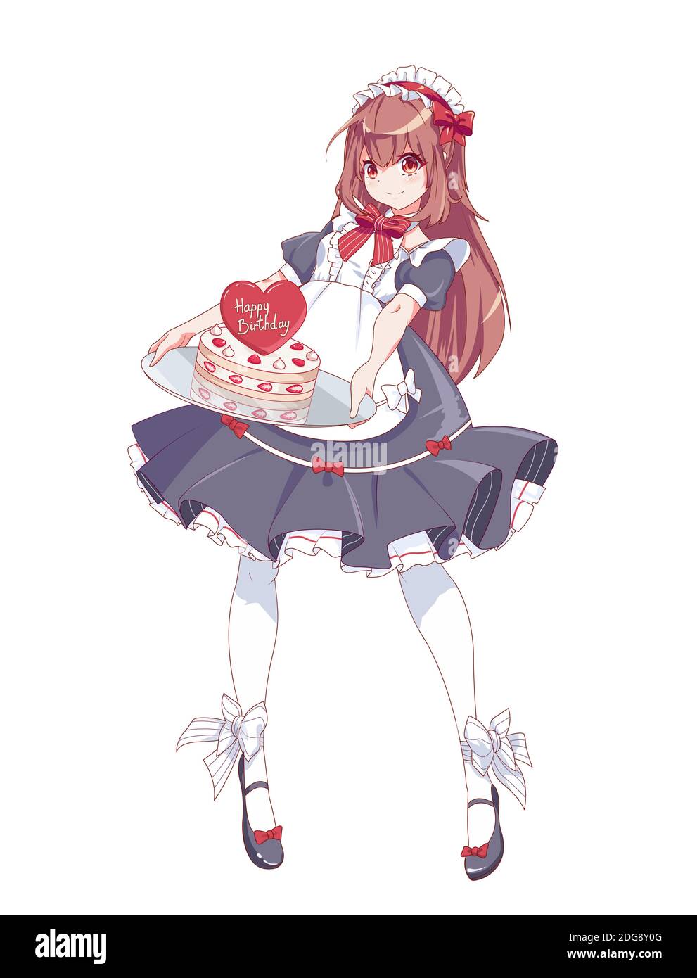 Anime Manga Fille Habille Comme Une Femme De Menage Une Serveuse Avec Un Plateau Contient Un Gateau D Anniversaire Illustration Vectorielle Image Vectorielle Stock Alamy Anime Manga Fille Habille Comme Une Femme De Menage Une Serveuse Avec Un Plateau Contient Un Gateau D Anniversaire Illustration Vectorielle Image Vectorielle Stock Alamy