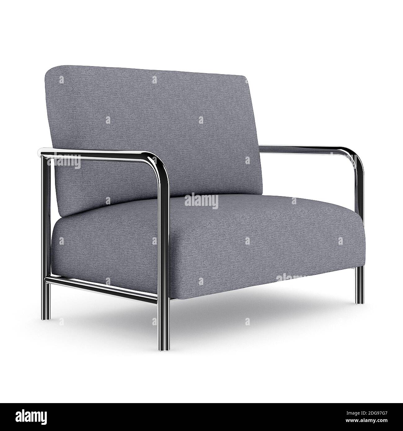 Mobilier de bureau : petit canapé confortable. Visualisation 3D. Banque D'Images