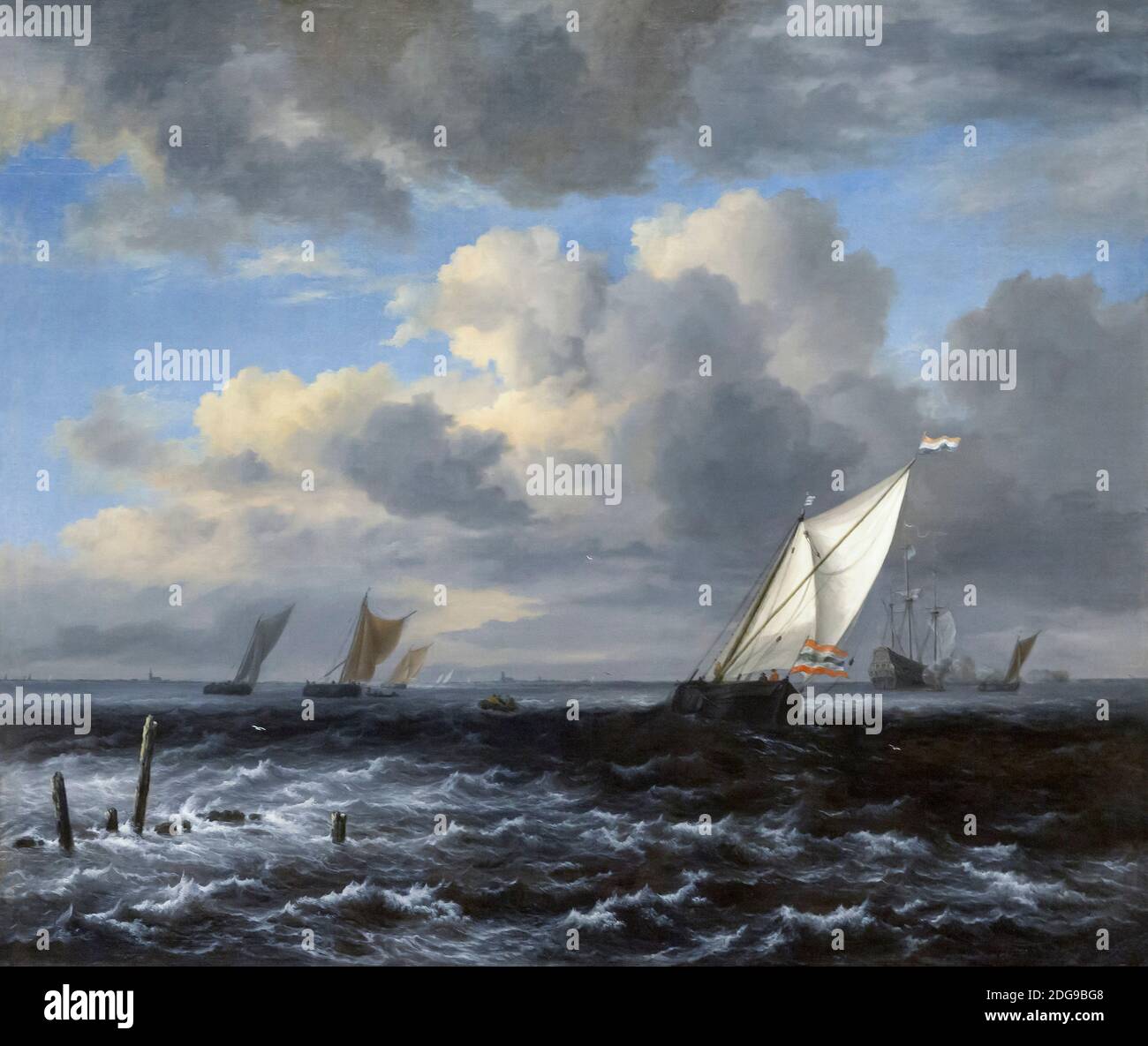 Mer Ebauche, Jacob van Ruisdael, vers 1670, Banque D'Images Mer Ebauche, Jacob van Ruisdael, vers 1670, Banque D'Images