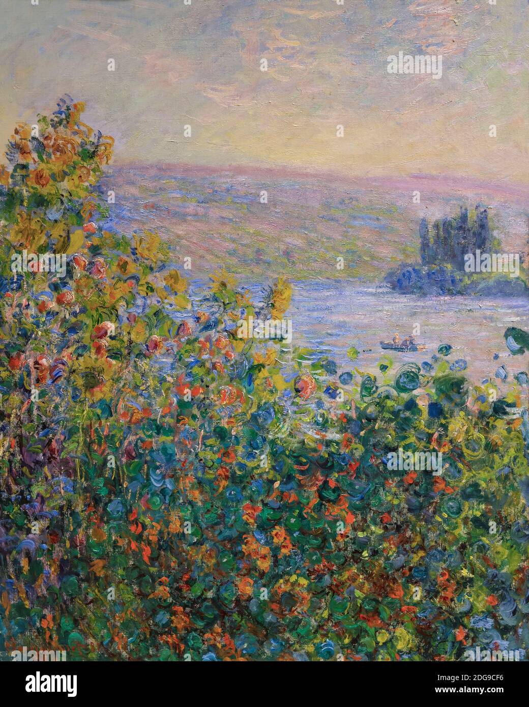 Lits de fleurs à Vétheuil, Claude Monet, 1881, Banque D'Images