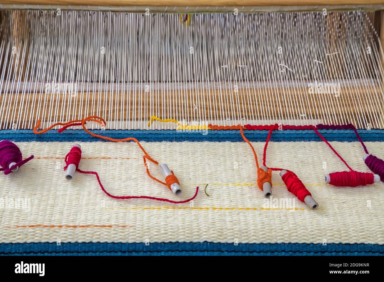 Weaving loom Banque D'Images