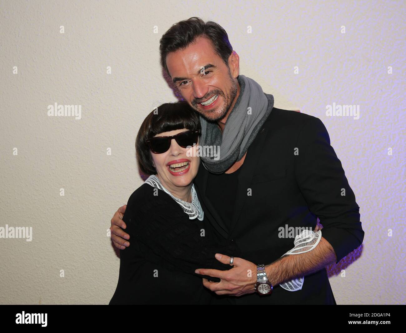 La chanteuse Mireille Mathieu et le présentateur Florian Silbereisen ...