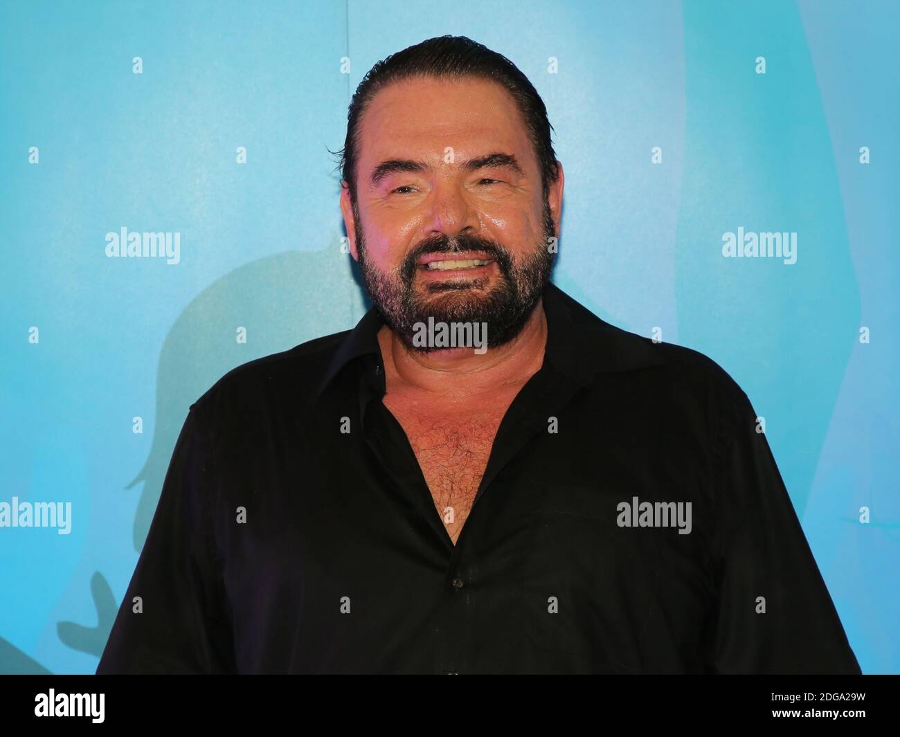 Singer Marian Gold d'Alphaville aux STARS gratuitement 19.08.2018 à Magdebourg Banque D'Images