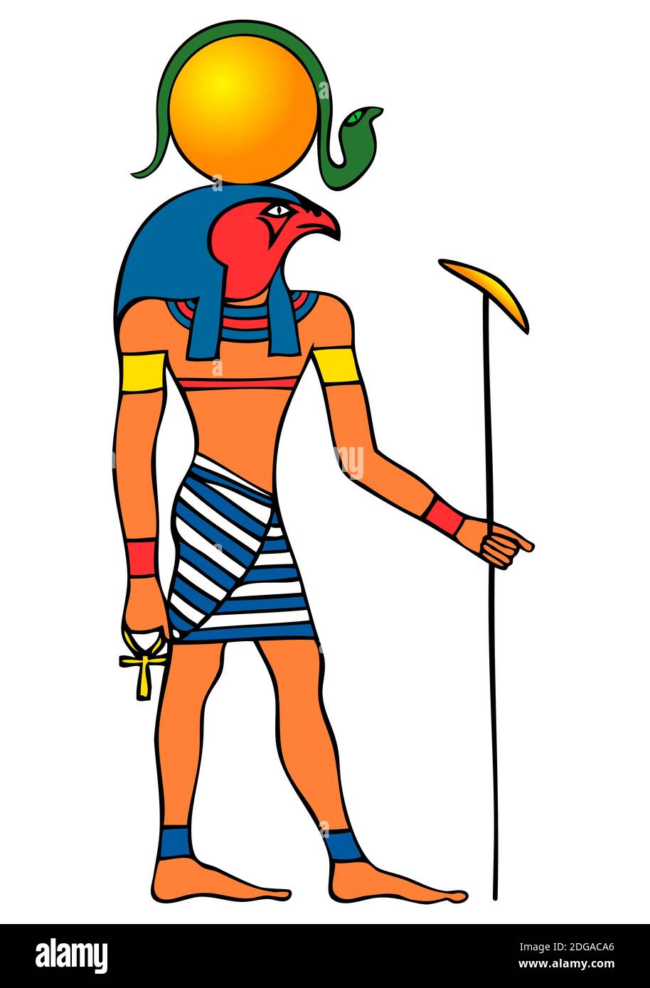 Image du Dieu égyptien du Soleil - Ra Banque D'Images