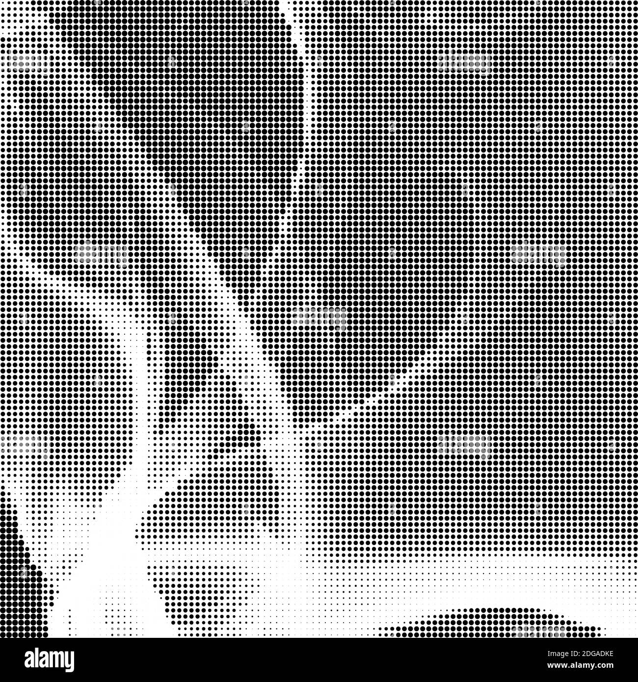 Modèle de demi-teinte. Ensemble de points. La texture en pointillés sur fond blanc. Grunge Overlay Modèle. La conception linéaire de détresse. Banque D'Images