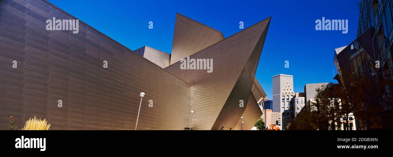 Musée d'art dans une ville, Denver Art Museum, Frederic C. Hamilton Building, Denver, Colorado, Etats-Unis Banque D'Images