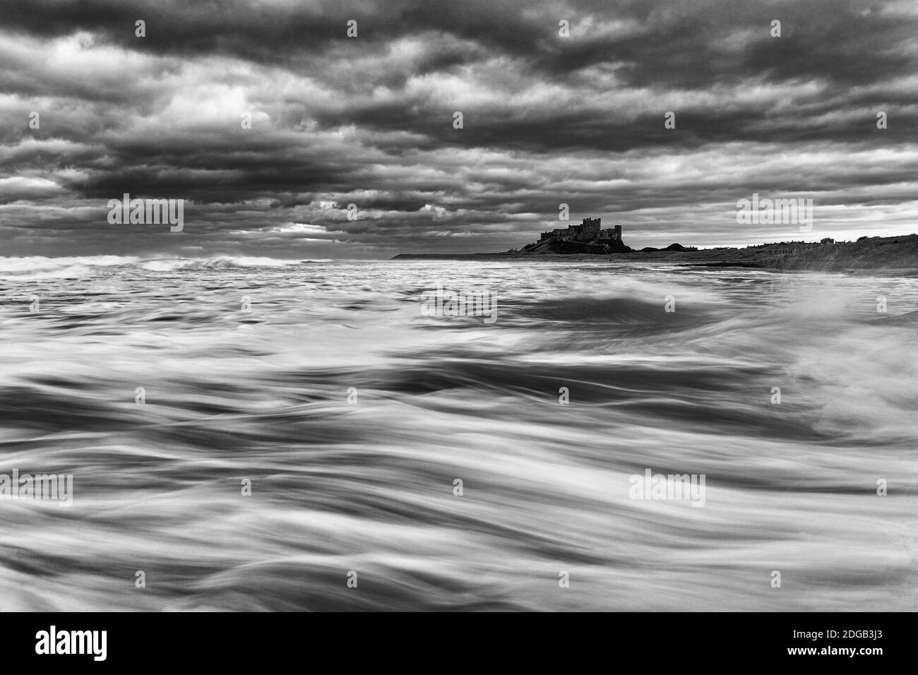 King Tides at Harkness Rocks (B&W) Banque D'Images