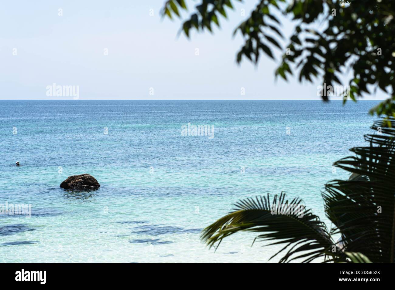 Scène de plage en Thaïlande - Koh Phangan Banque D'Images