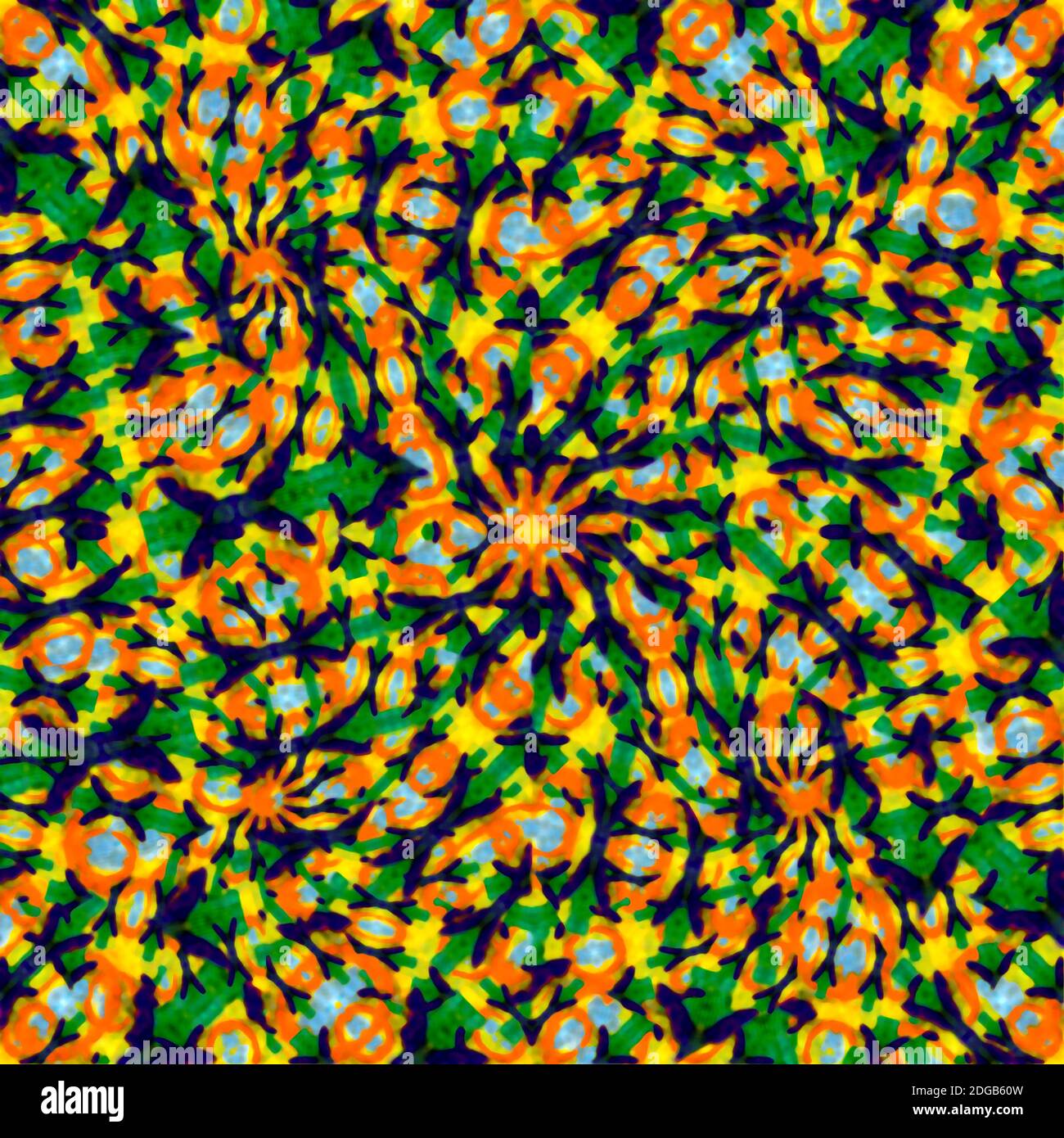 Mosaïque de motifs complexes multicolores sans couture Banque D'Images