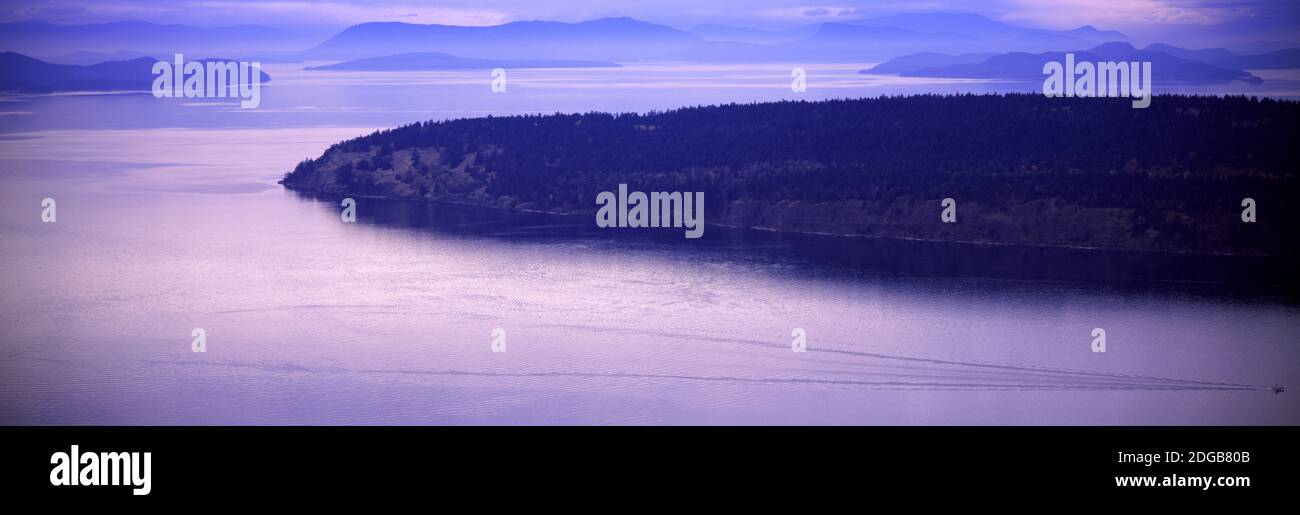Îles de l'océan Pacifique, Orcas Island, Turtleback Mountain, San Juan Islands, San Juan County, Washington State, États-Unis Banque D'Images
