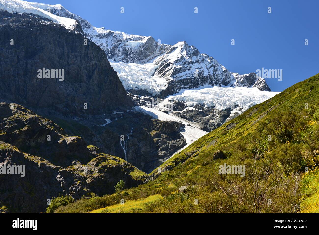 Le sentier du glacier Rob Roy près de Wanaka en Nouvelle-Zélande Photo  Stock - Alamy