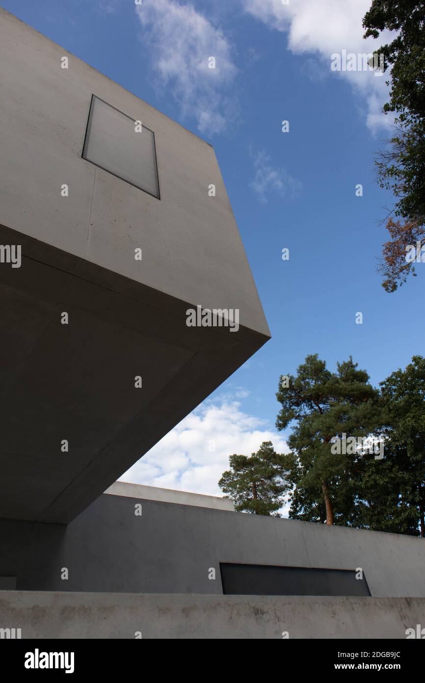 Vue sur les premières maisons modernes Bauhaus, Dessau, Allemagne Banque D'Images