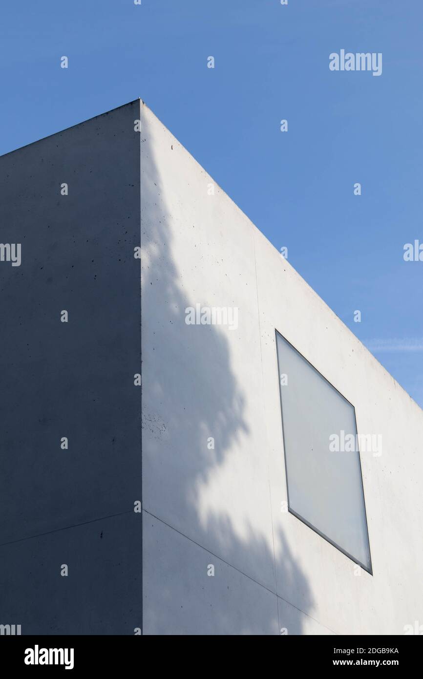 Vue sur les premières maisons modernes Bauhaus, Dessau, Allemagne Banque D'Images