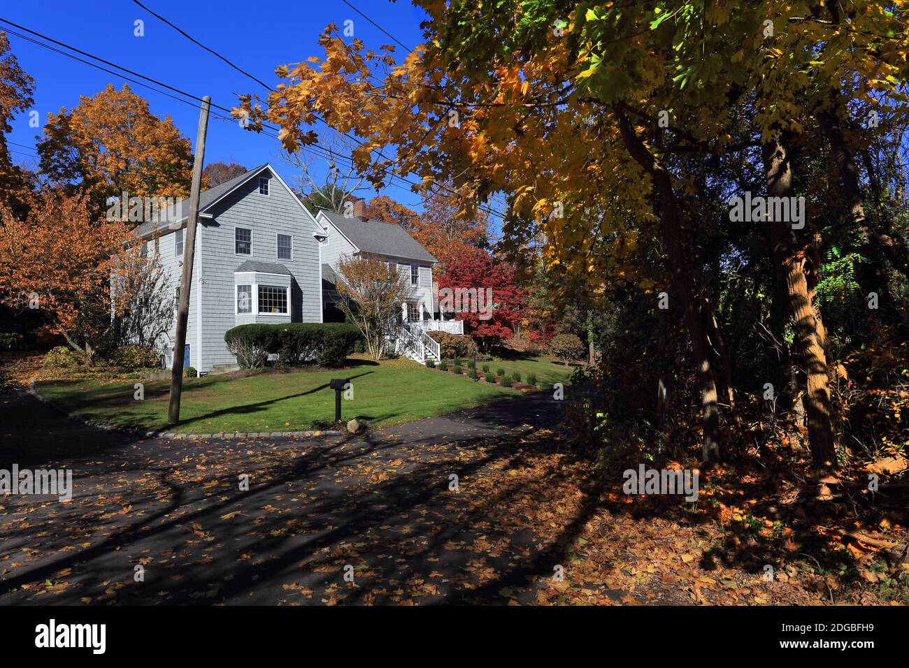 Maison privée Setauket long Island New York Banque D'Images