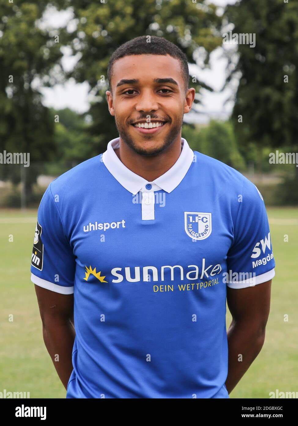 Leon Bell Bell Bell (1.FC Magdeburg, DFB 3.saison Liga 2019-20) Banque D'Images