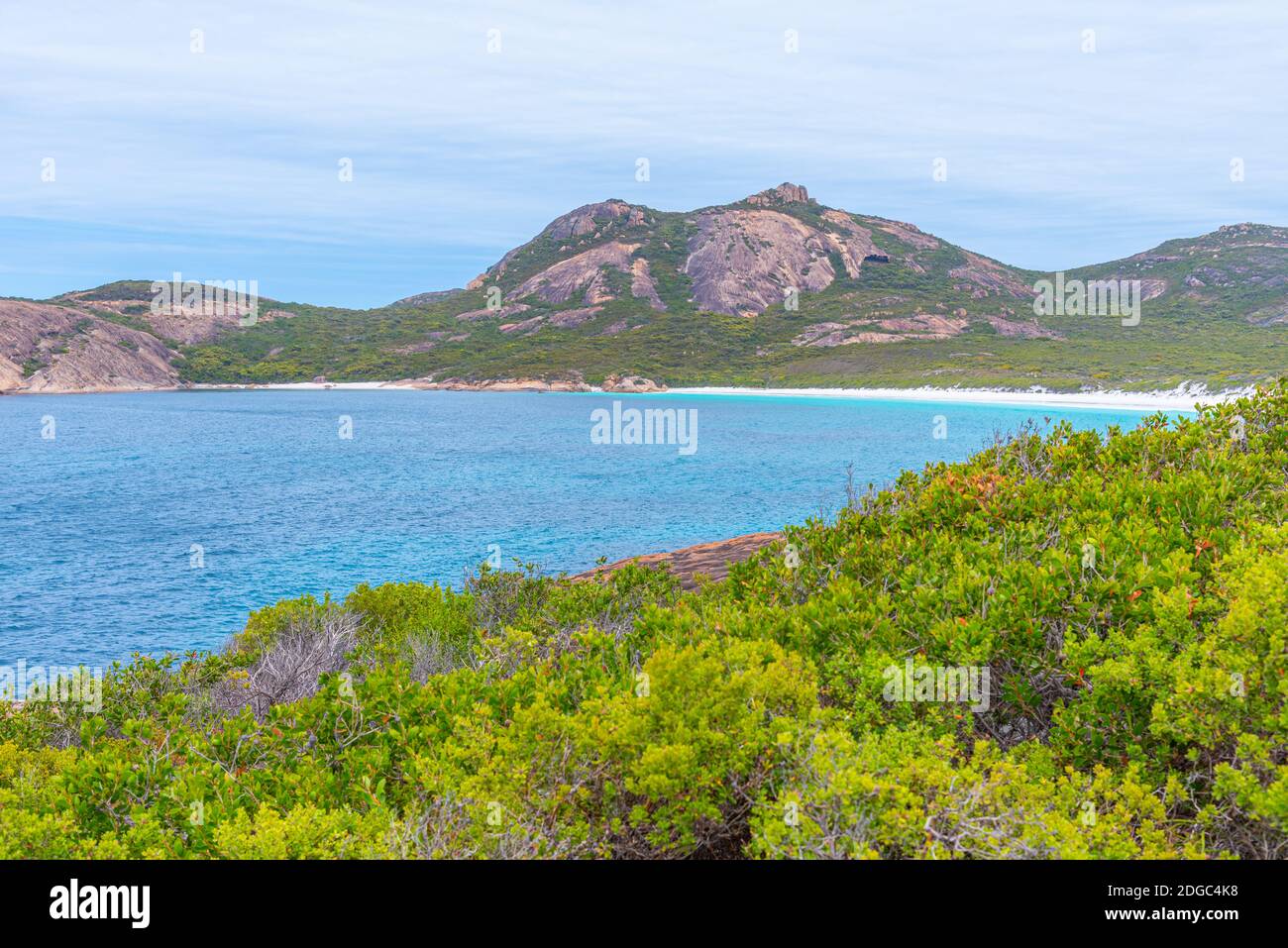 Hellfire Bay, près de l'Esperance, vue pendant une journée nuageux, Australie Banque D'Images