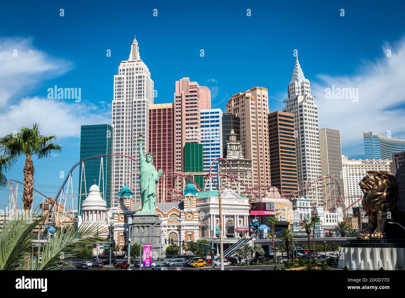 Las Vegas, Nevada, New York, New York, Skyline Banque D'Images