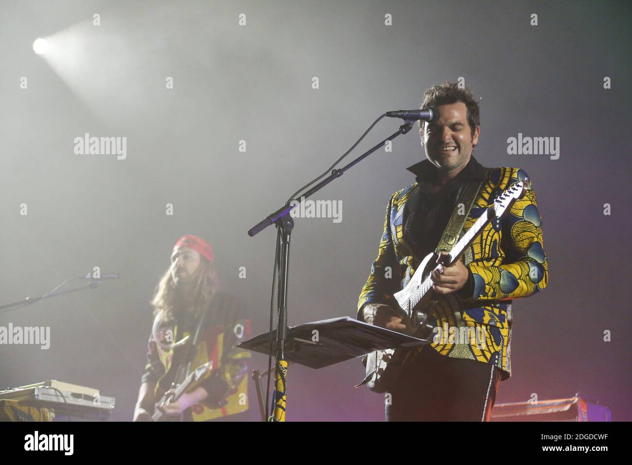 Le chanteur/compositeur Matthieu Chedid, -M- se produit lors de la 70e édition annuelle du Festival de Cannes le 21 mai 2017 à Cannes, France. Photo de David Boyer/ABACAPRESS.COM Banque D'Images