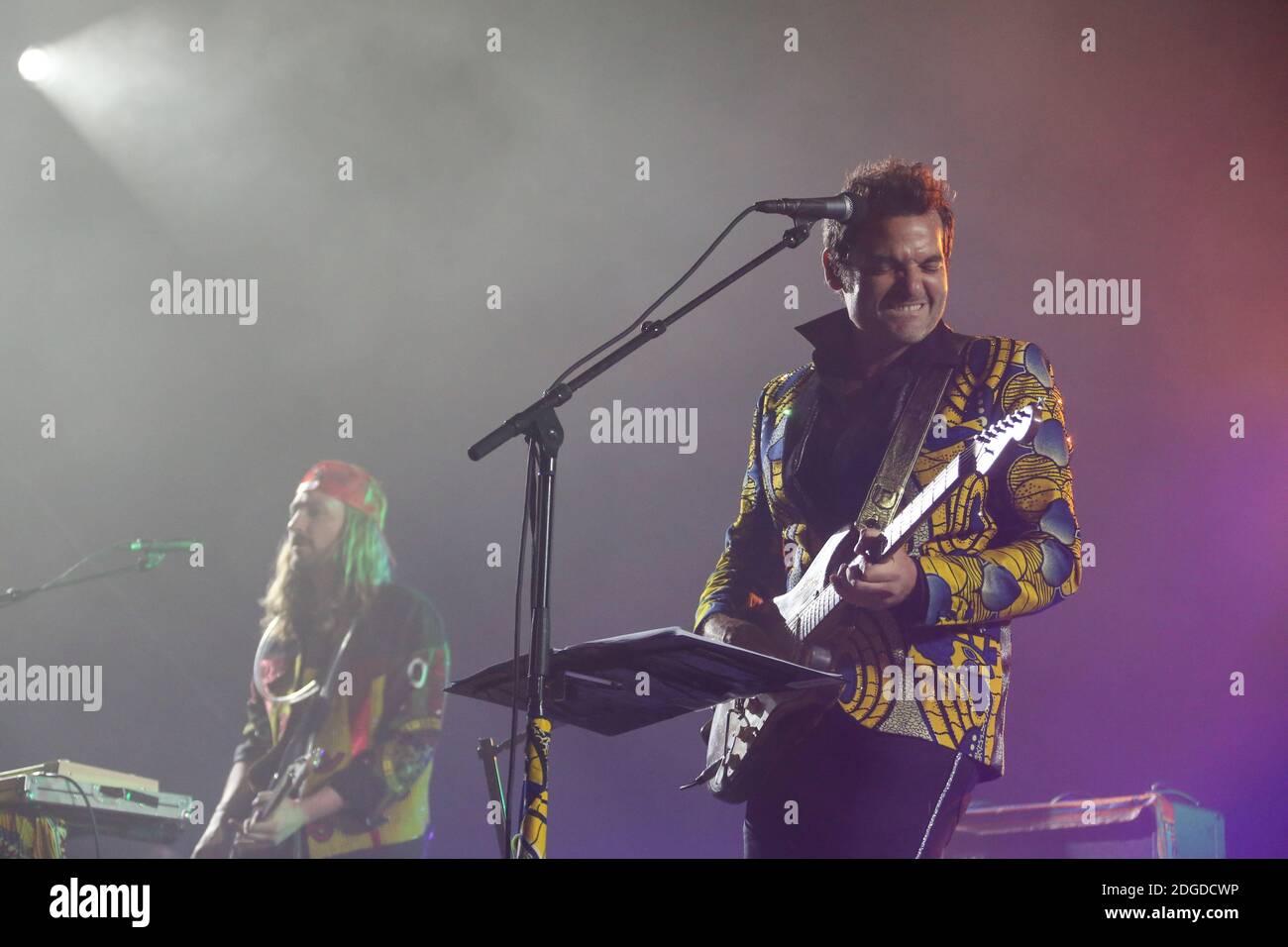 Le chanteur/compositeur Matthieu Chedid, -M- se produit lors de la 70e édition annuelle du Festival de Cannes le 21 mai 2017 à Cannes, France. Photo de David Boyer/ABACAPRESS.COM Banque D'Images