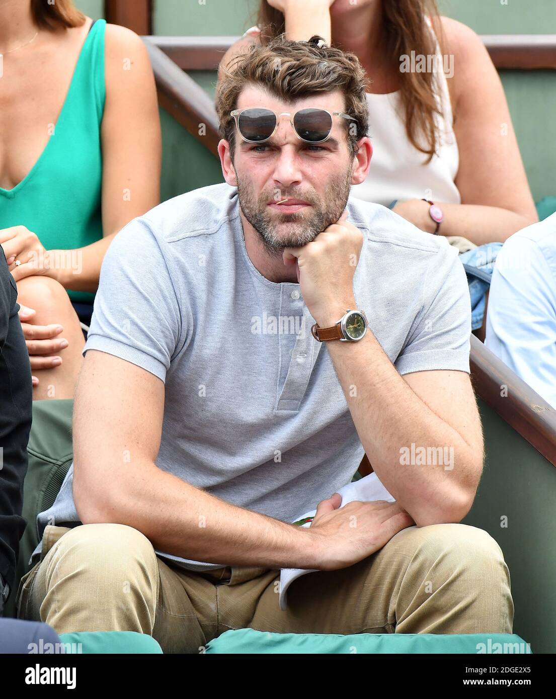 L'acteur Stanley Weber participe à l'Open de tennis français à l'arène Roland Garros le 30 mai 2017 à Paris, en France. Photo de Laurent Zabulon/ABACAPRESS.COM Banque D'Images