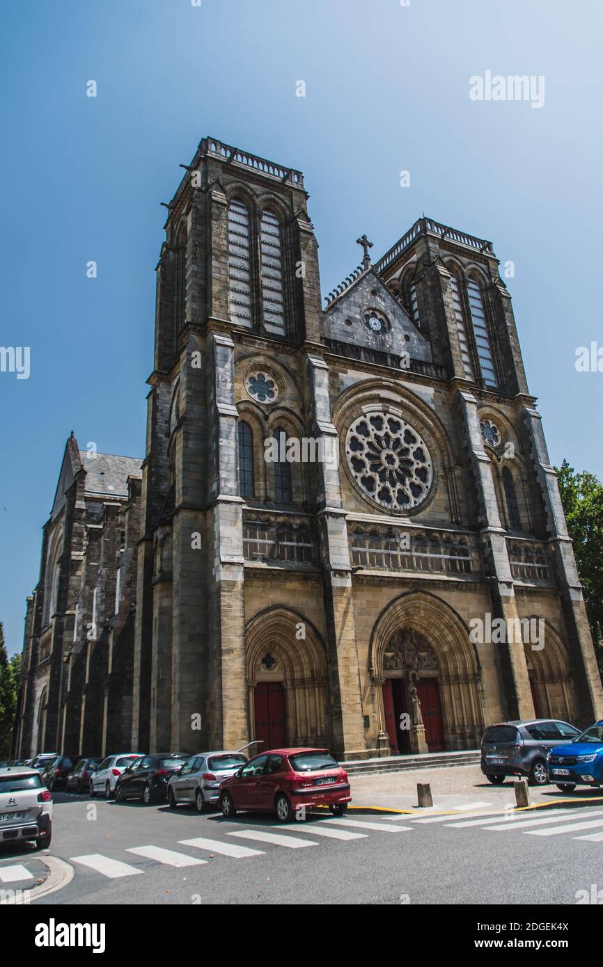Église Saint-André dans le centre-ville de Bayonne en France Banque D'Images