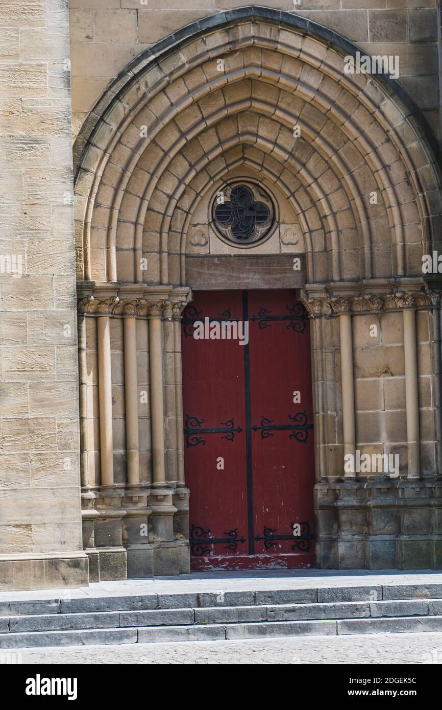 Église Saint-André dans le centre-ville de Bayonne en France Banque D'Images