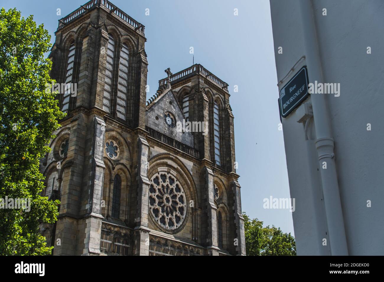 Église Saint-André dans le centre-ville de Bayonne en France Banque D'Images