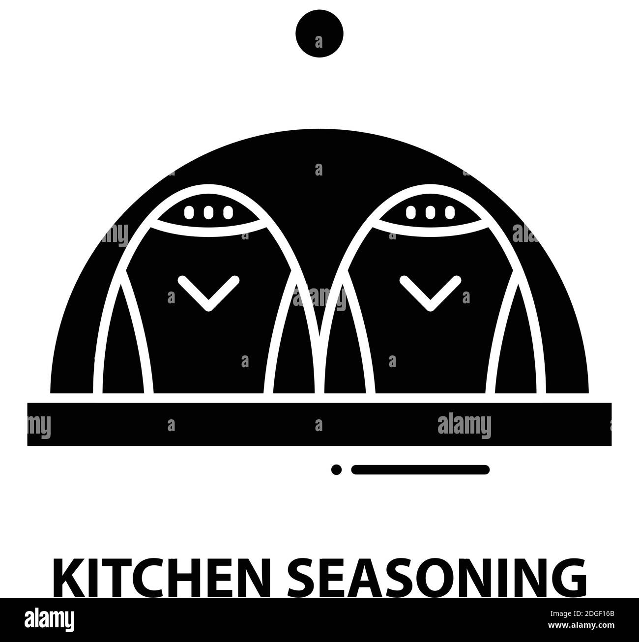 icône de cuisine, signe vectoriel noir avec traits modifiables, illustration concept Illustration de Vecteur