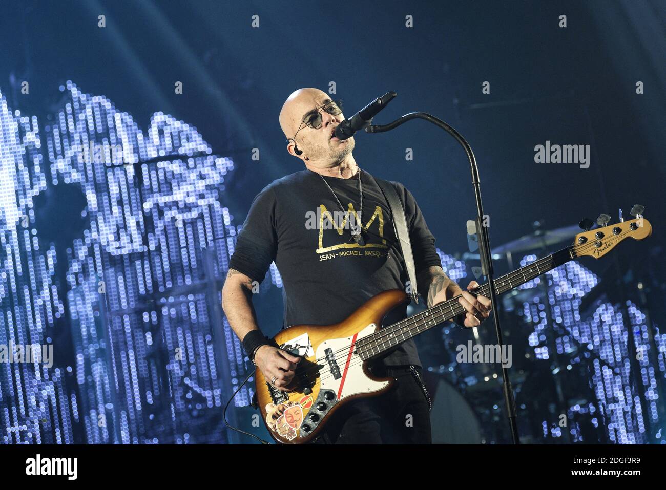 Le chanteur français Pascal Obispo joue en direct sur scène à 'le Tigre' avec son 'Pascal Obispo Tour', le 22 mars 2019 à Margny-les-Compiegne, près de Compiegne, en France. Photo par Edouard Bernaux/Abacapress.com Banque D'Images