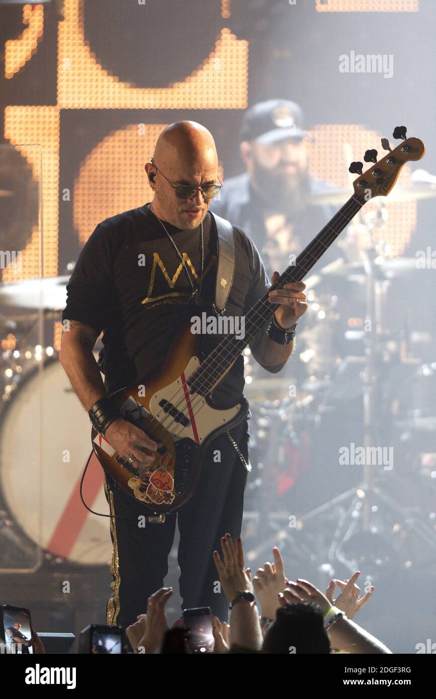 Le chanteur français Pascal Obispo joue en direct sur scène à 'le Tigre' avec son 'Pascal Obispo Tour', le 22 mars 2019 à Margny-les-Compiegne, près de Compiegne, en France. Photo par Edouard Bernaux/Abacapress.com Banque D'Images