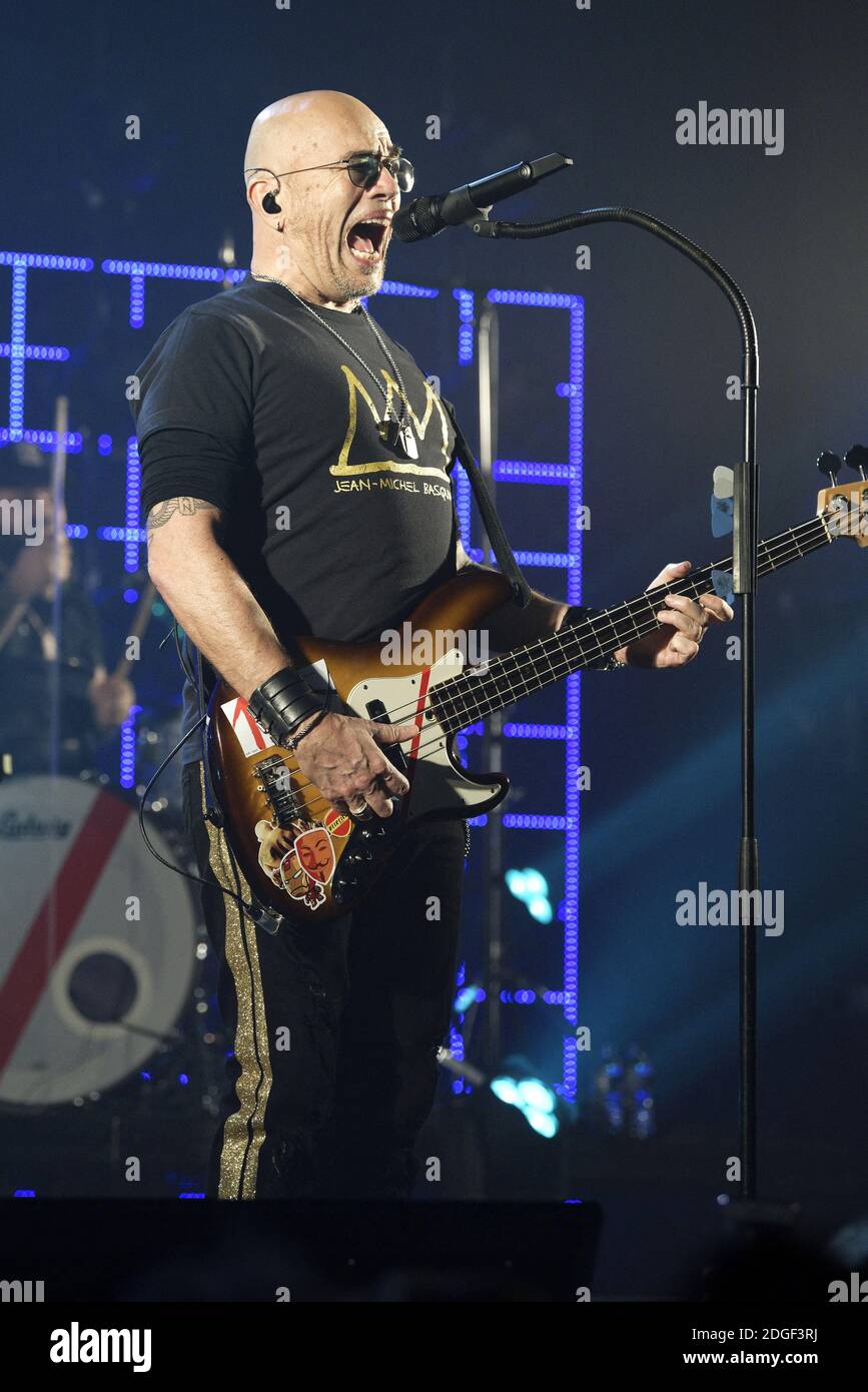 Le chanteur français Pascal Obispo joue en direct sur scène à 'le Tigre' avec son 'Pascal Obispo Tour', le 22 mars 2019 à Margny-les-Compiegne, près de Compiegne, en France. Photo par Edouard Bernaux/Abacapress.com Banque D'Images