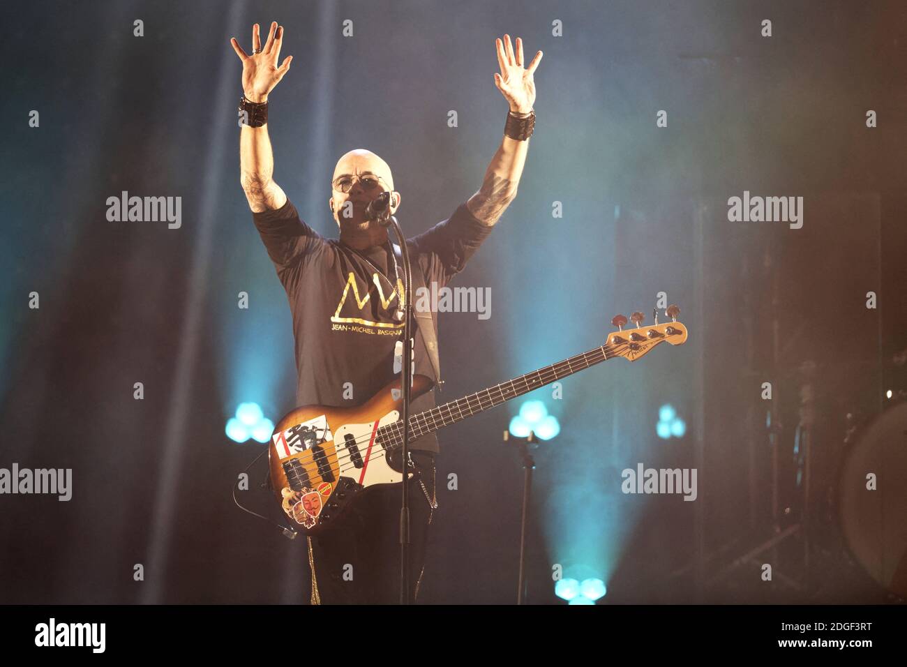 Le chanteur français Pascal Obispo joue en direct sur scène à 'le Tigre' avec son 'Pascal Obispo Tour', le 22 mars 2019 à Margny-les-Compiegne, près de Compiegne, en France. Photo par Edouard Bernaux/Abacapress.com Banque D'Images