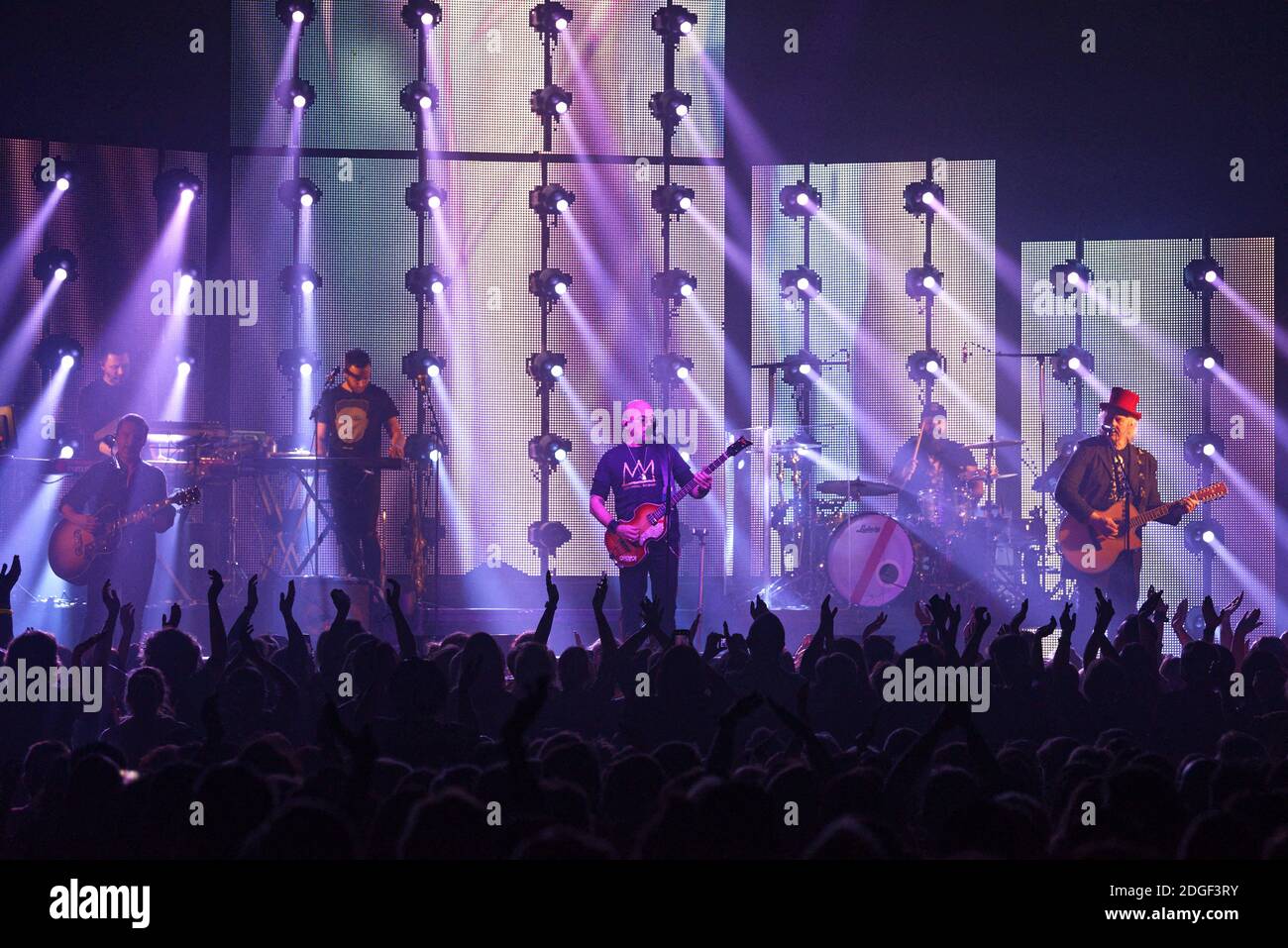 Le chanteur français Pascal Obispo joue en direct sur scène à 'le Tigre' avec son 'Pascal Obispo Tour', le 22 mars 2019 à Margny-les-Compiegne, près de Compiegne, en France. Photo par Edouard Bernaux/Abacapress.com Banque D'Images