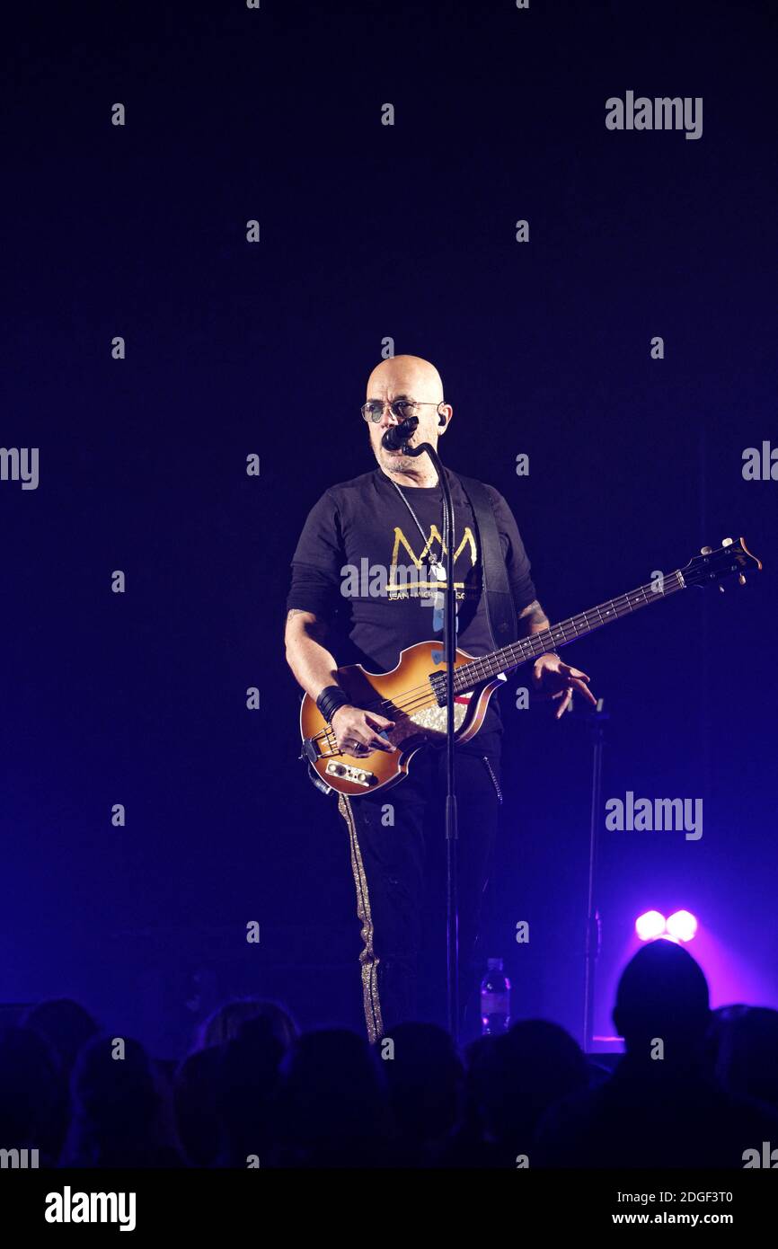 Le chanteur français Pascal Obispo joue en direct sur scène à 'le Tigre' avec son 'Pascal Obispo Tour', le 22 mars 2019 à Margny-les-Compiegne, près de Compiegne, en France. Photo par Edouard Bernaux/Abacapress.com Banque D'Images