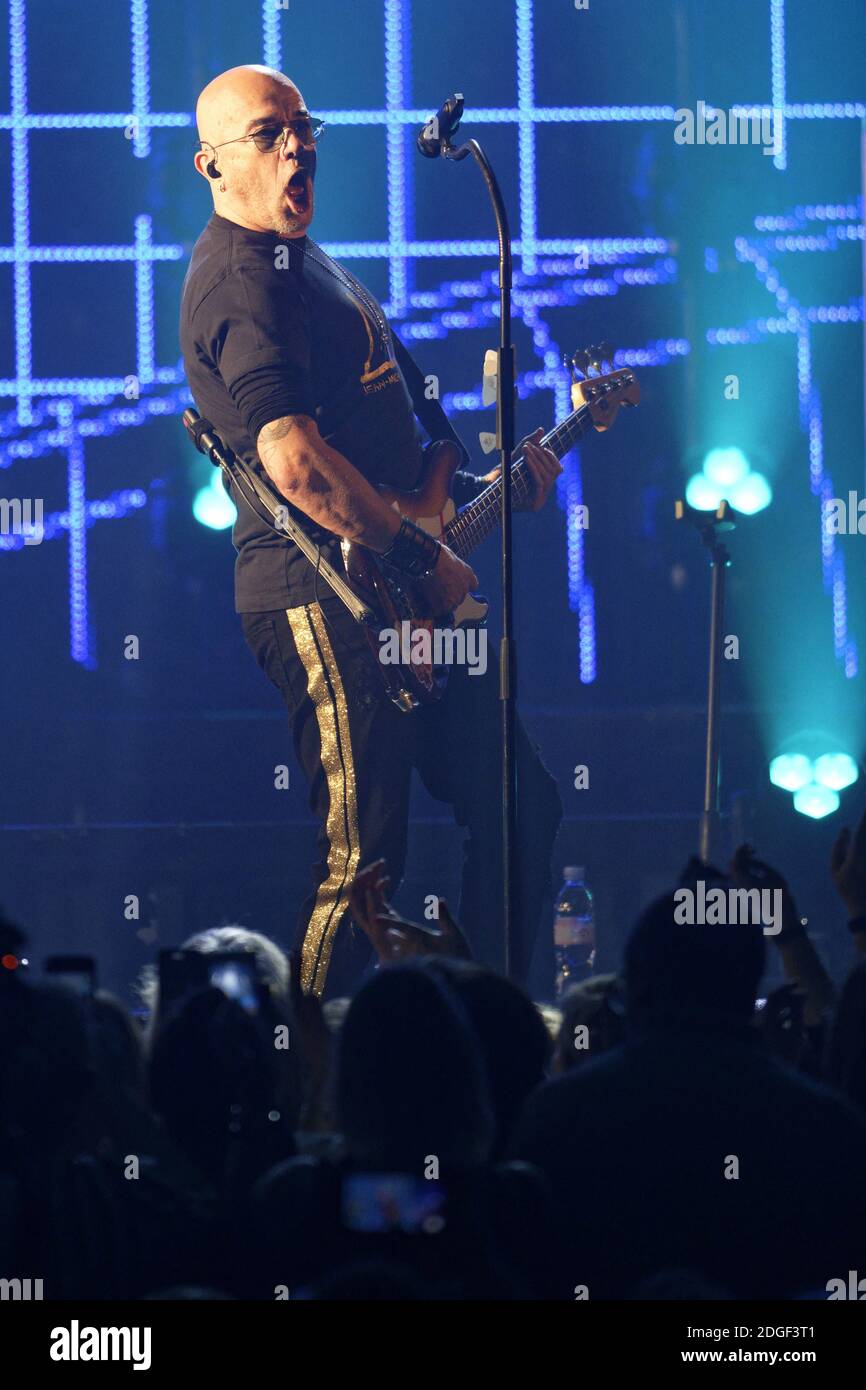 Le chanteur français Pascal Obispo joue en direct sur scène à 'le Tigre' avec son 'Pascal Obispo Tour', le 22 mars 2019 à Margny-les-Compiegne, près de Compiegne, en France. Photo par Edouard Bernaux/Abacapress.com Banque D'Images
