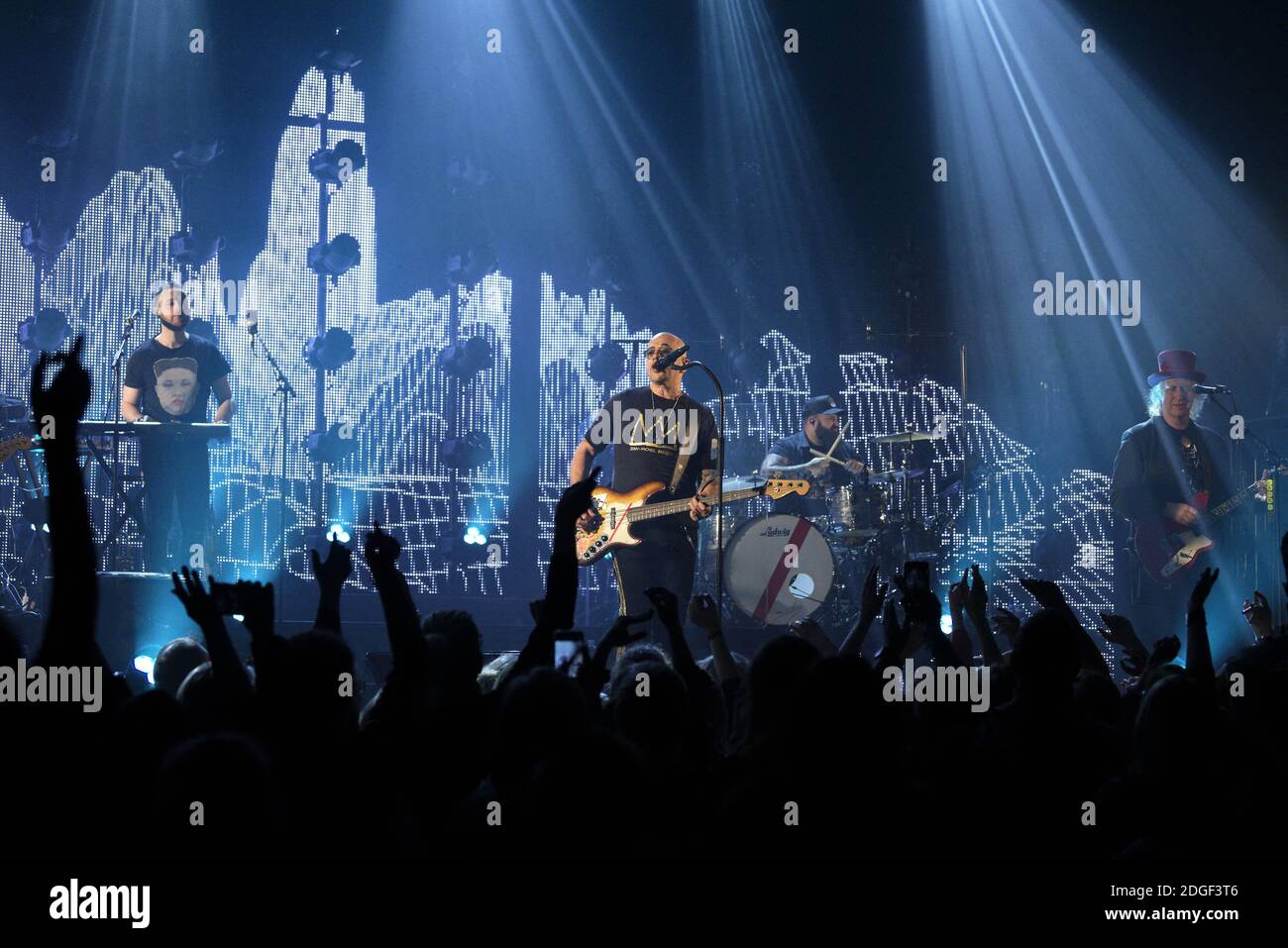 Le chanteur français Pascal Obispo joue en direct sur scène à 'le Tigre' avec son 'Pascal Obispo Tour', le 22 mars 2019 à Margny-les-Compiegne, près de Compiegne, en France. Photo par Edouard Bernaux/Abacapress.com Banque D'Images