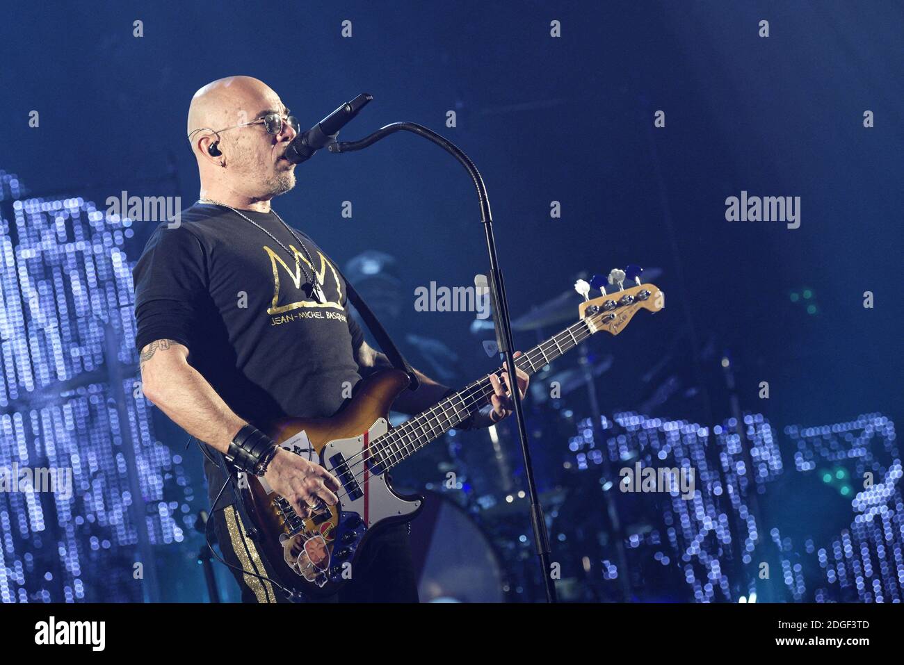 Le chanteur français Pascal Obispo joue en direct sur scène à 'le Tigre' avec son 'Pascal Obispo Tour', le 22 mars 2019 à Margny-les-Compiegne, près de Compiegne, en France. Photo par Edouard Bernaux/Abacapress.com Banque D'Images
