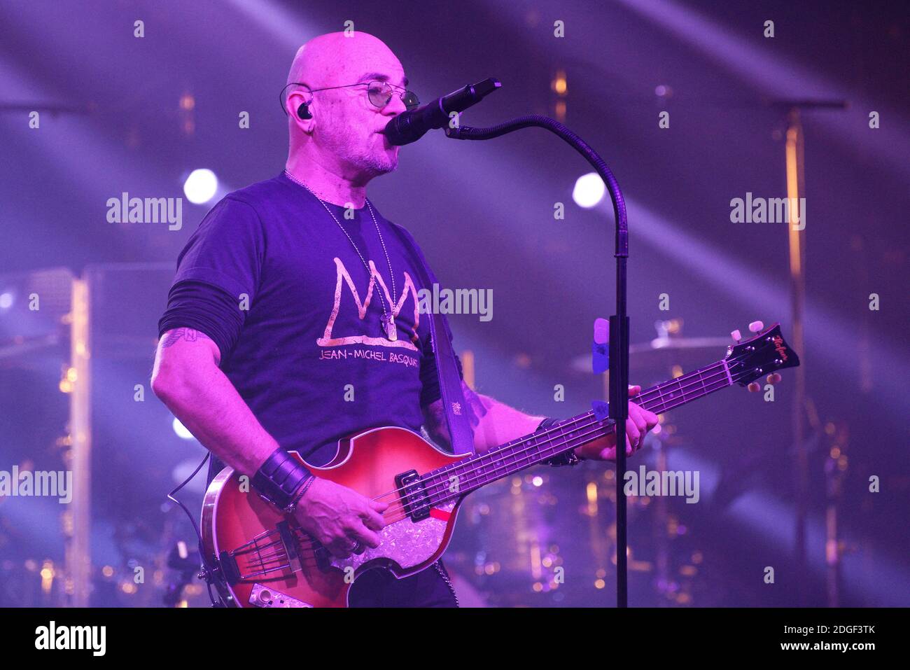 Le chanteur français Pascal Obispo joue en direct sur scène à 'le Tigre' avec son 'Pascal Obispo Tour', le 22 mars 2019 à Margny-les-Compiegne, près de Compiegne, en France. Photo par Edouard Bernaux/Abacapress.com Banque D'Images