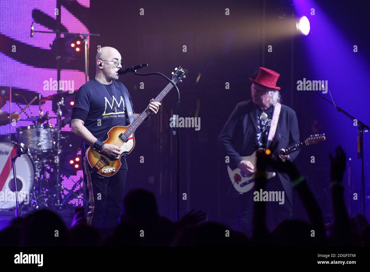 Le chanteur français Pascal Obispo joue en direct sur scène à 'le Tigre' avec son 'Pascal Obispo Tour', le 22 mars 2019 à Margny-les-Compiegne, près de Compiegne, en France. Photo par Edouard Bernaux/Abacapress.com Banque D'Images