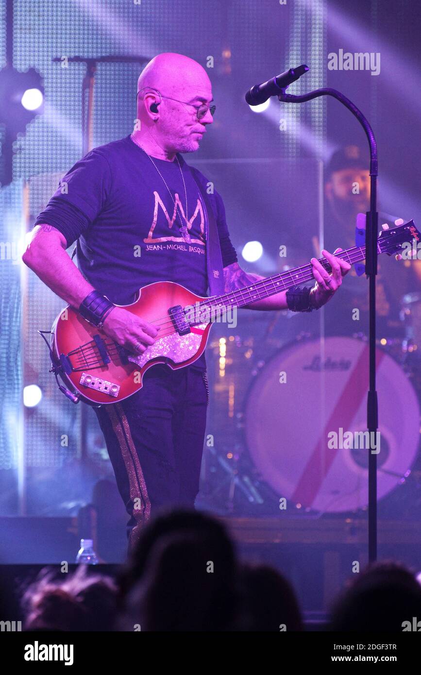 Le chanteur français Pascal Obispo joue en direct sur scène à 'le Tigre' avec son 'Pascal Obispo Tour', le 22 mars 2019 à Margny-les-Compiegne, près de Compiegne, en France. Photo par Edouard Bernaux/Abacapress.com Banque D'Images
