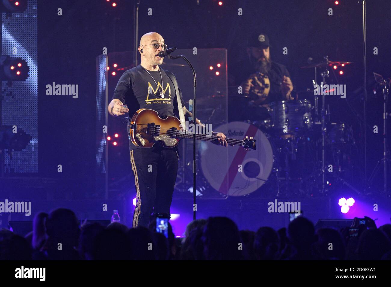 Le chanteur français Pascal Obispo joue en direct sur scène à 'le Tigre' avec son 'Pascal Obispo Tour', le 22 mars 2019 à Margny-les-Compiegne, près de Compiegne, en France. Photo par Edouard Bernaux/Abacapress.com Banque D'Images