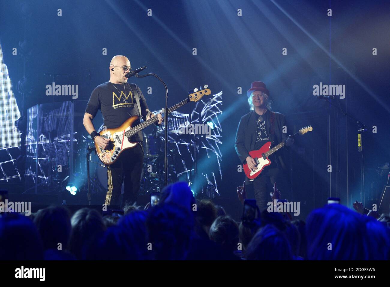 Le chanteur français Pascal Obispo joue en direct sur scène à 'le Tigre' avec son 'Pascal Obispo Tour', le 22 mars 2019 à Margny-les-Compiegne, près de Compiegne, en France. Photo par Edouard Bernaux/Abacapress.com Banque D'Images