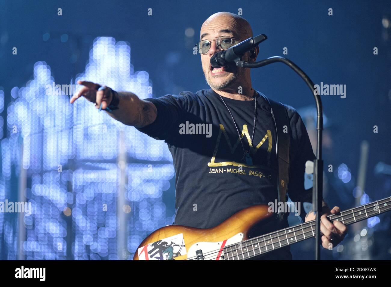 Le chanteur français Pascal Obispo joue en direct sur scène à 'le Tigre' avec son 'Pascal Obispo Tour', le 22 mars 2019 à Margny-les-Compiegne, près de Compiegne, en France. Photo par Edouard Bernaux/Abacapress.com Banque D'Images